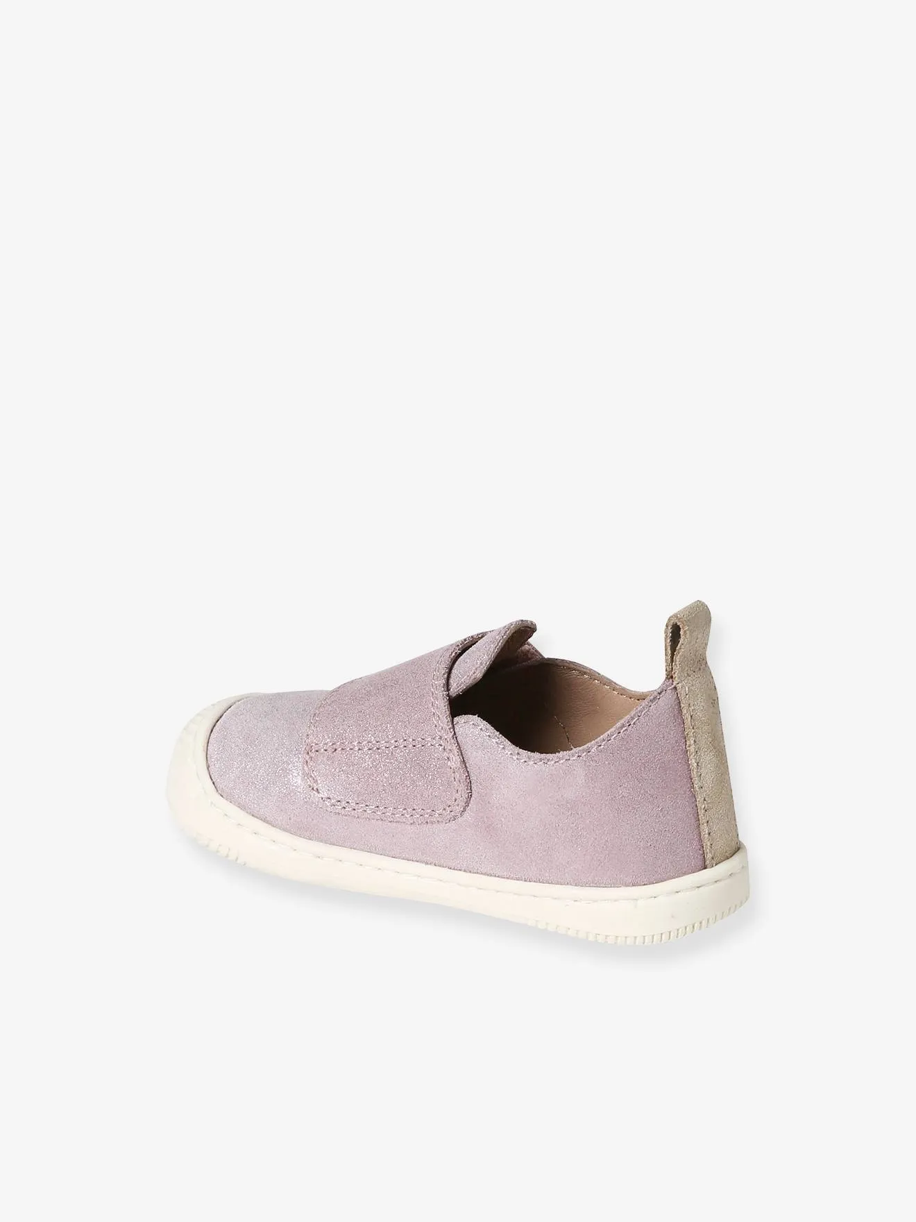 Zapatillas de piel flexible con cierre autoadherente para bebé