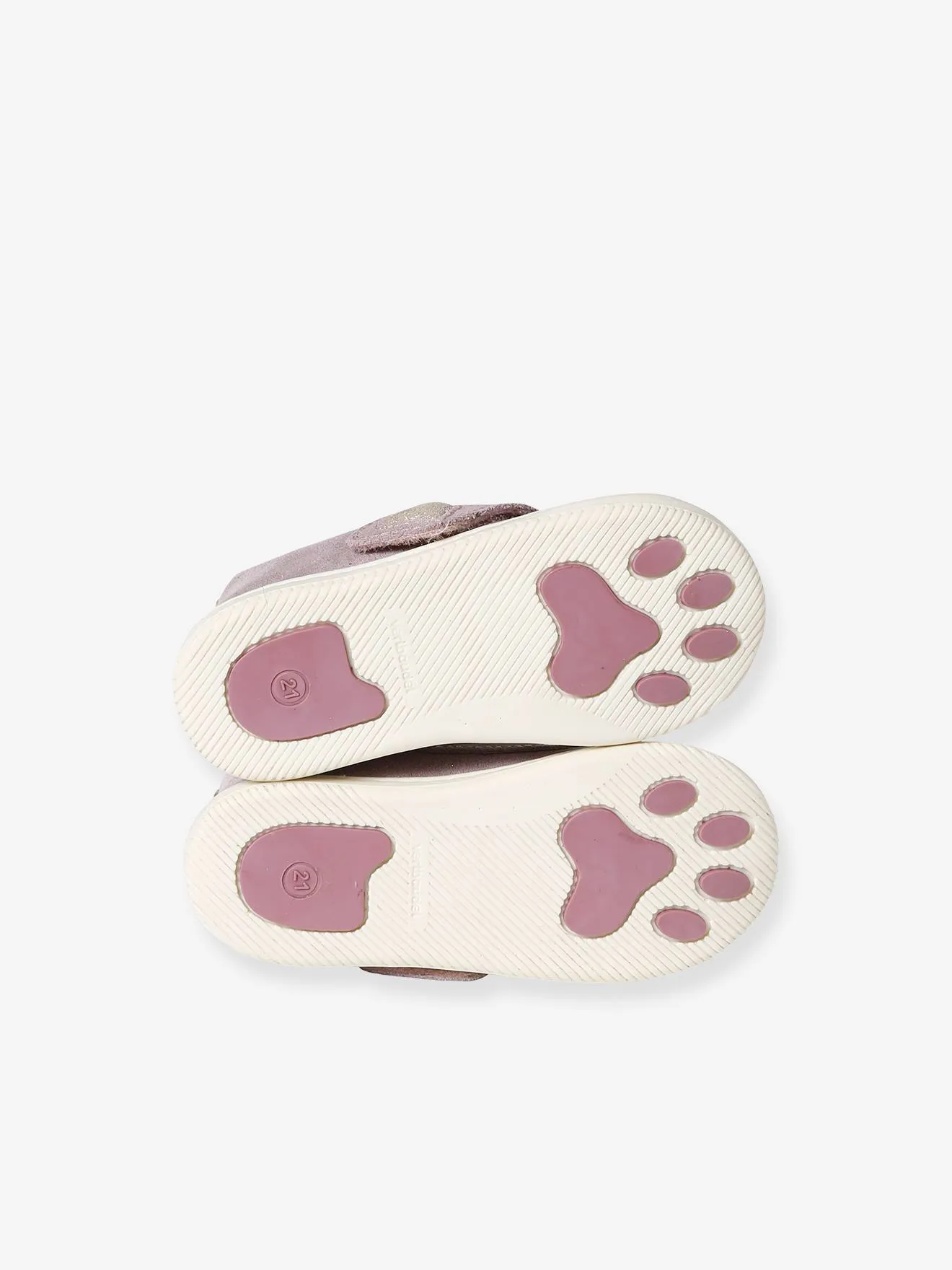 Zapatillas de piel flexible con cierre autoadherente para bebé