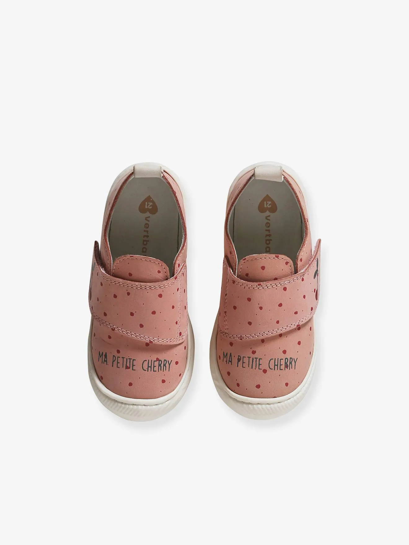 Zapatillas de piel flexible con cierre autoadherente para bebé