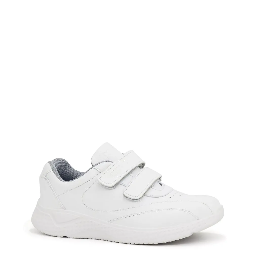 ZAPATILLAS ESCOLARES DE CUERO PARA NIñOS PAR&SS JA23CG806N BLANCO GRIS