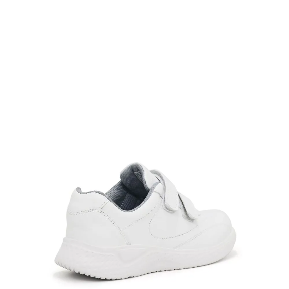 ZAPATILLAS ESCOLARES DE CUERO PARA NIñOS PAR&SS JA23CG806N BLANCO GRIS