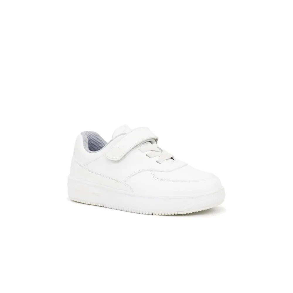 ZAPATILLAS ESCOLARES DE CUERO PARA NIñOS PAR&SS JA24CG818 BLANCO