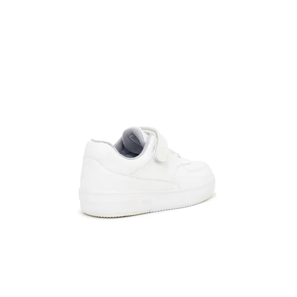 ZAPATILLAS ESCOLARES DE CUERO PARA NIñOS PAR&SS JA24CG818 BLANCO