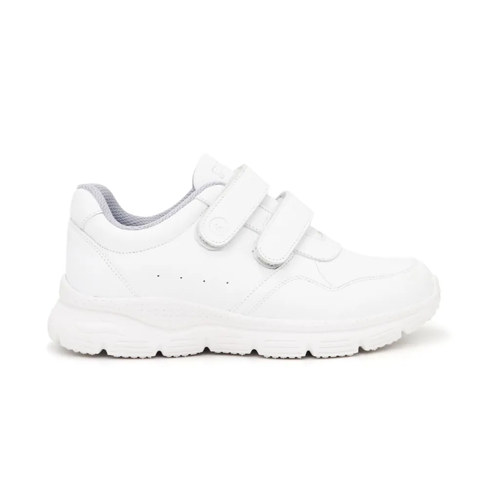ZAPATILLAS ESCOLARES DE CUERO PARA NIñOS PAR&SS JA24CG822 BLANCO