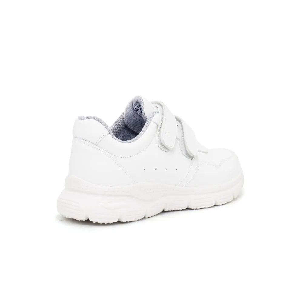 ZAPATILLAS ESCOLARES DE CUERO PARA NIñOS PAR&SS JA24CG822 BLANCO