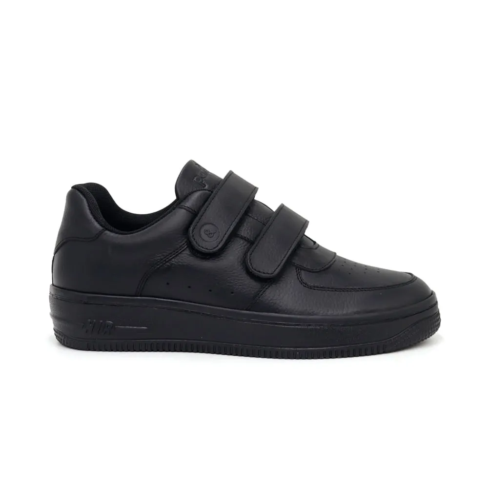 ZAPATILLAS ESCOLARES DE CUERO PARA NIñOS PAR&SS JA24CG837 NEGRO