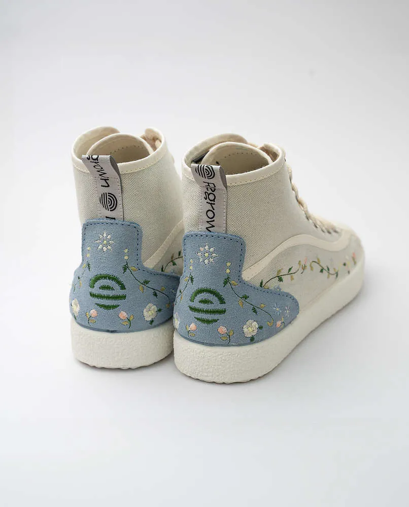 Zapatillas mujer altas OLIVIA LARGE CIELO