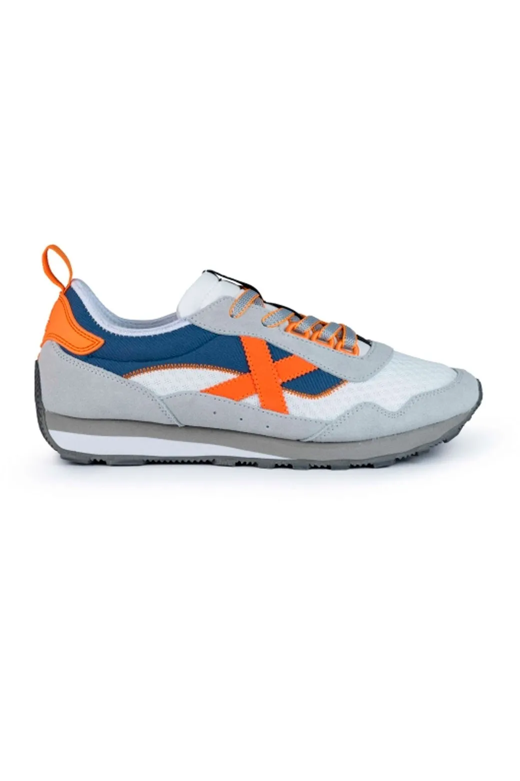Zapatillas Munich UM 71 Blanca, naranja y azul