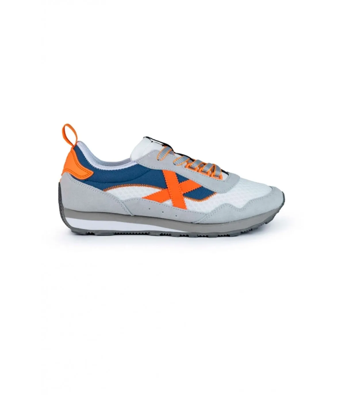 Zapatillas Munich UM 71 Blanca, naranja y azul