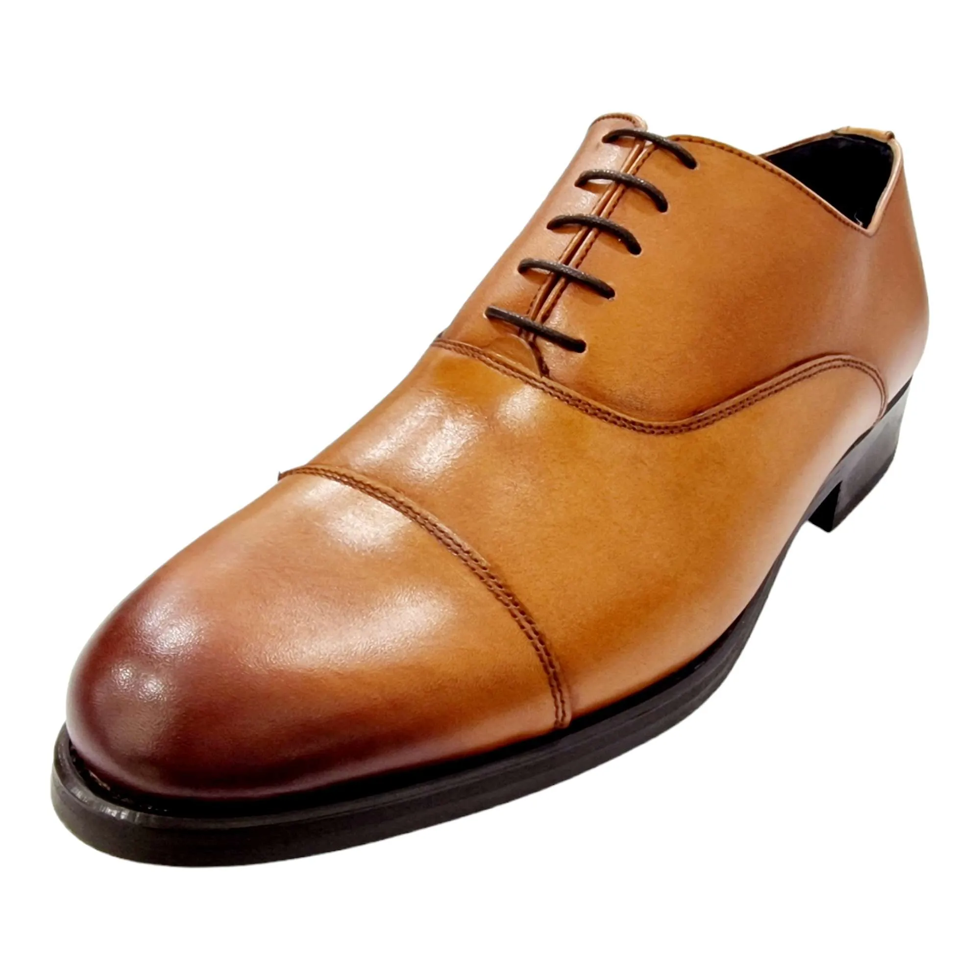 ZAPATO DE VESTIR HOMBRE BLUCHER CON PUNTERA CUERO