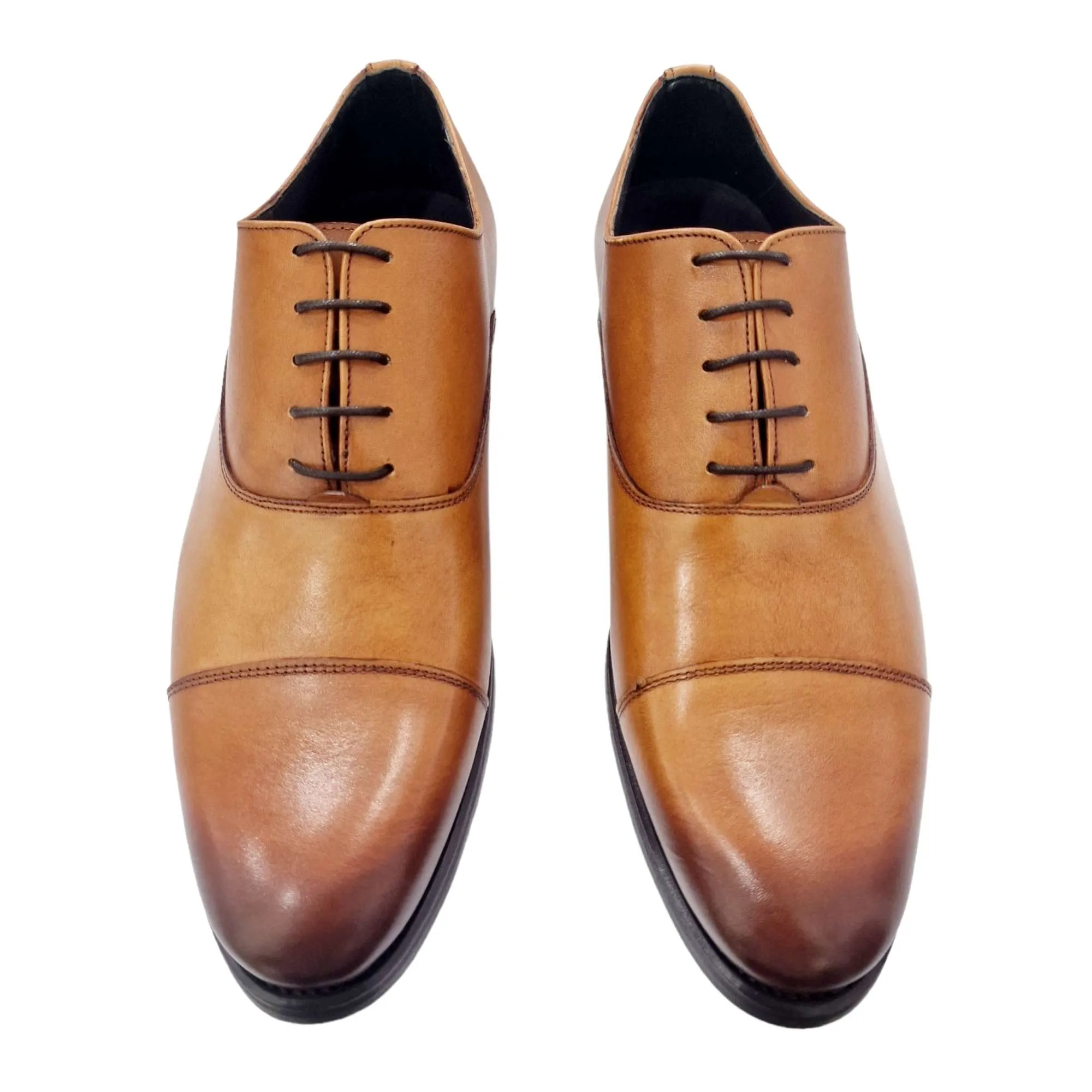 ZAPATO DE VESTIR HOMBRE BLUCHER CON PUNTERA CUERO