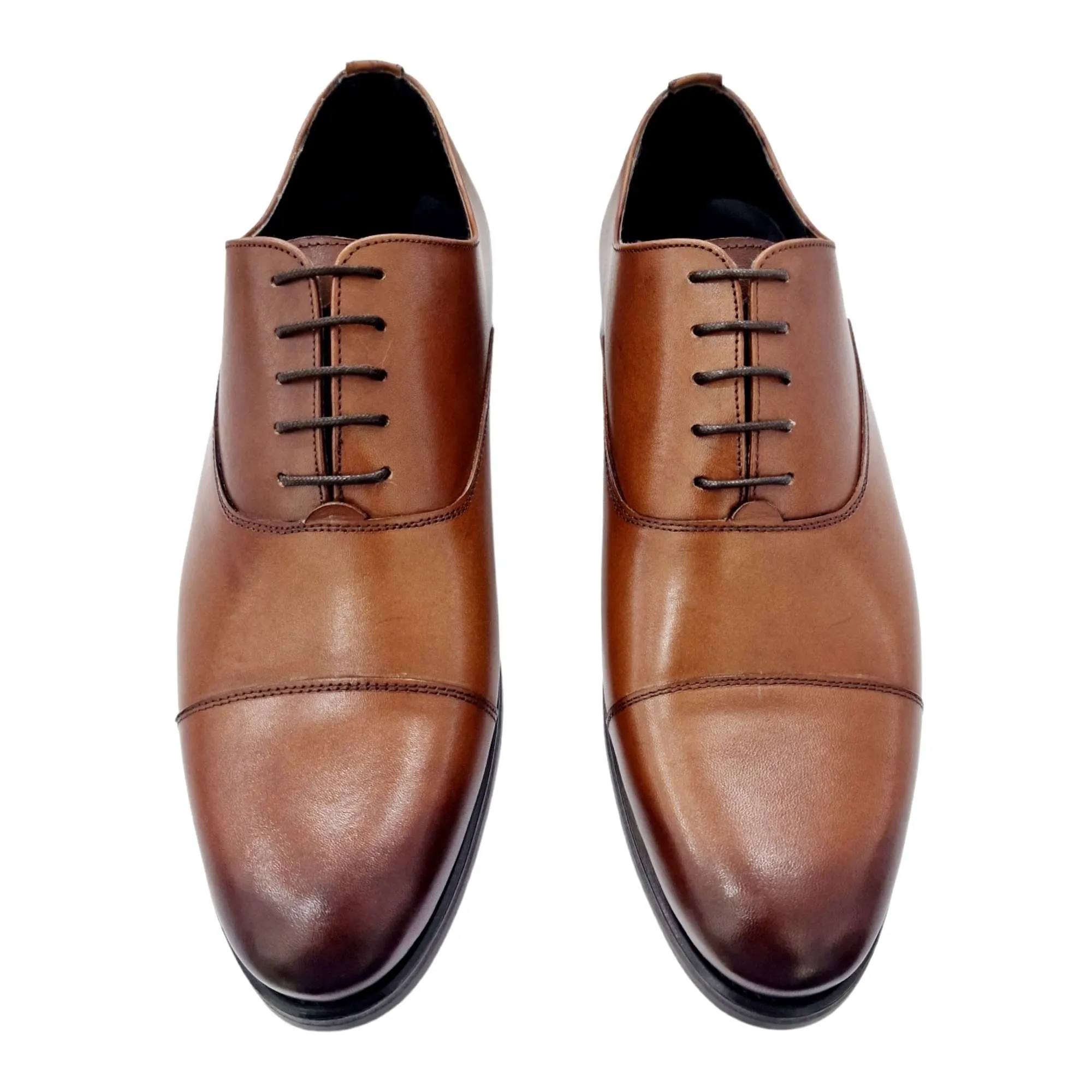 ZAPATO DE VESTIR HOMBRE BLUCHER CON PUNTERA MARRÓN