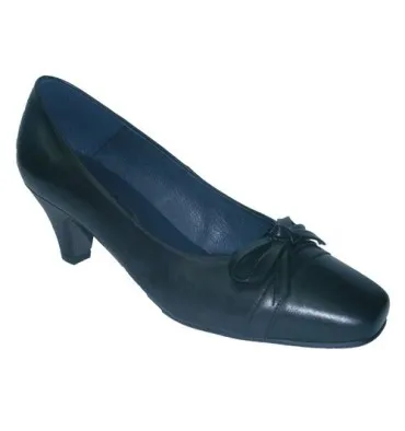 Zapato salón con lazo Diamante en negro