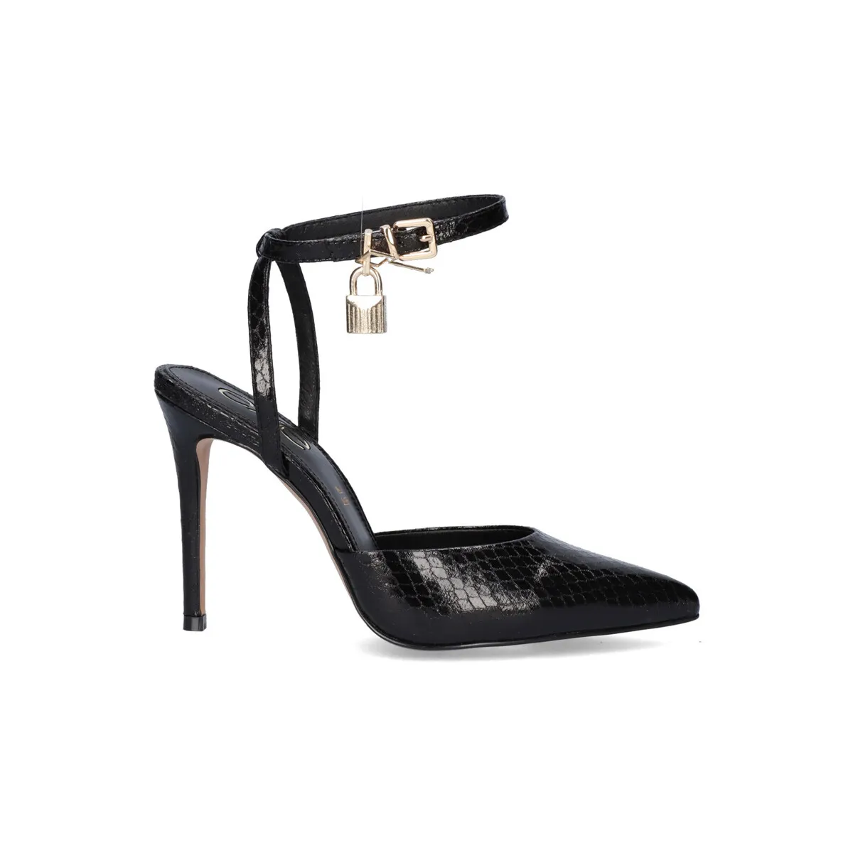 ZAPATO TACÓN JESSICA673 NEGRO SNAKE