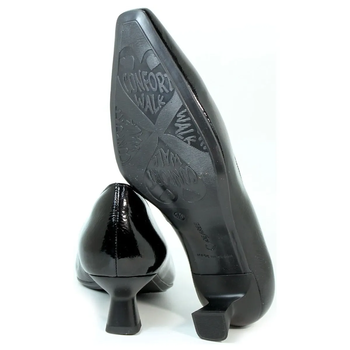ZAPATOS CHAROL DE TACÓN ELBA 15 NEGRO