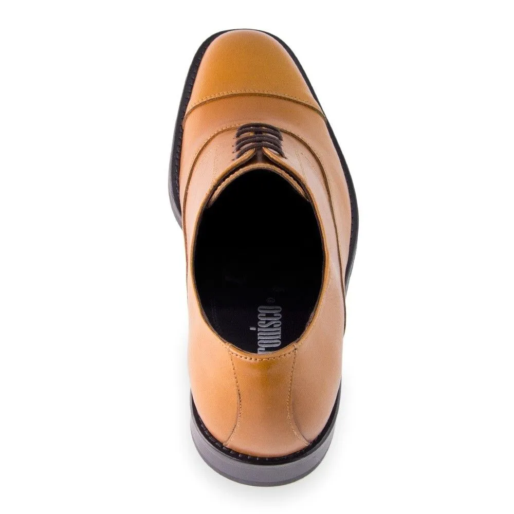Zapatos Con Alzas Para Hombre Derbi Cuero Masaltos