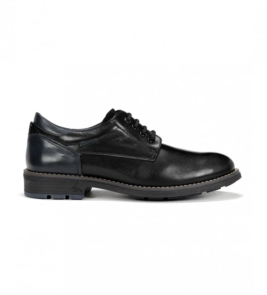 Zapatos de piel F1340 Negro