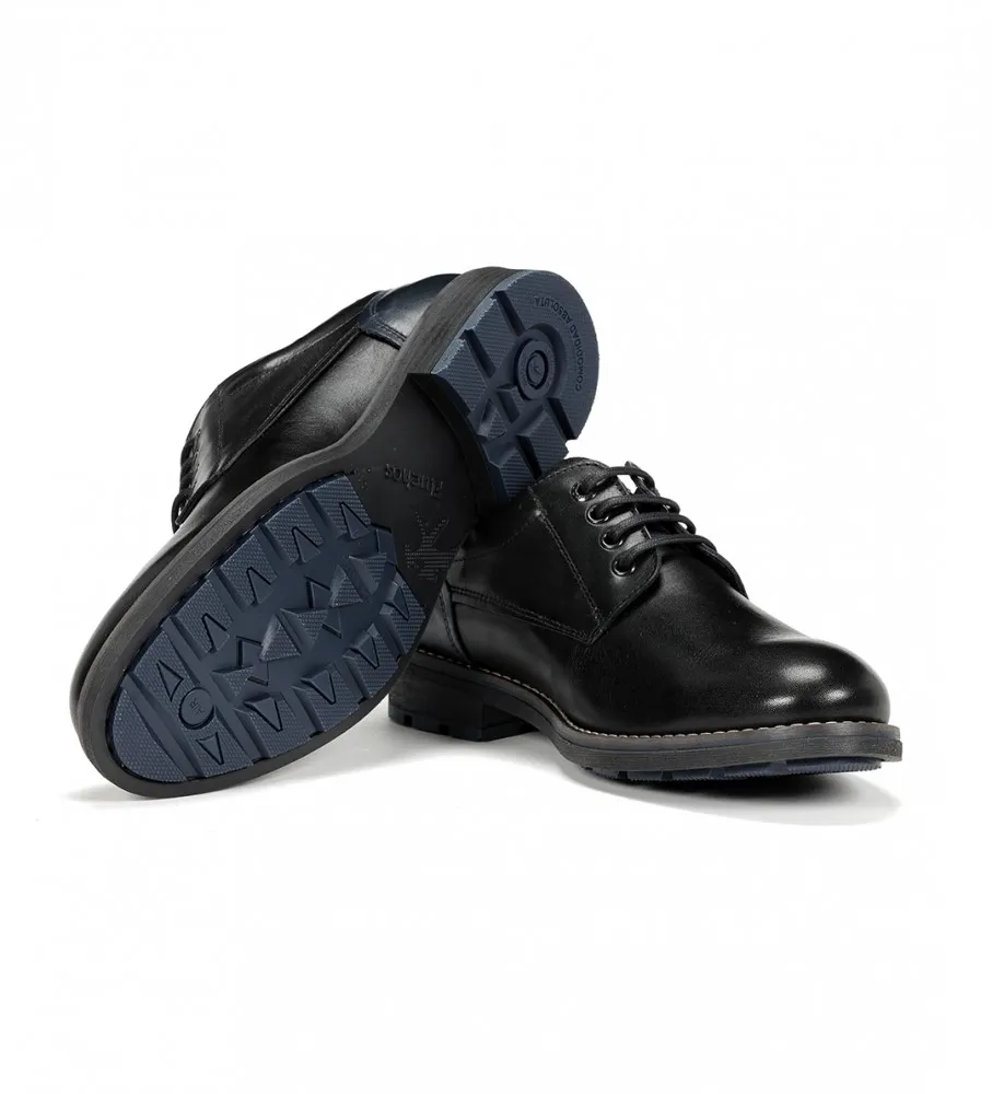 Zapatos de piel F1340 Negro