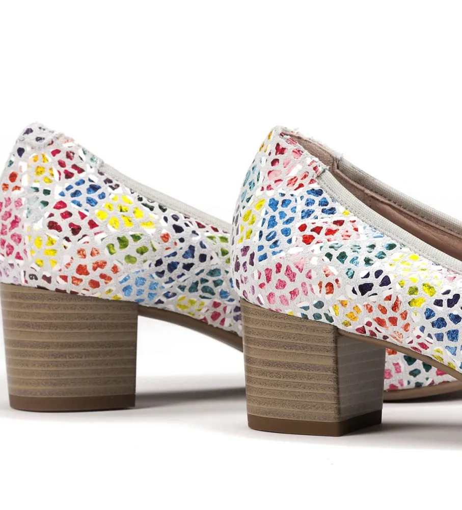 Zapatos de Piel Geminis D8469 multicolor
