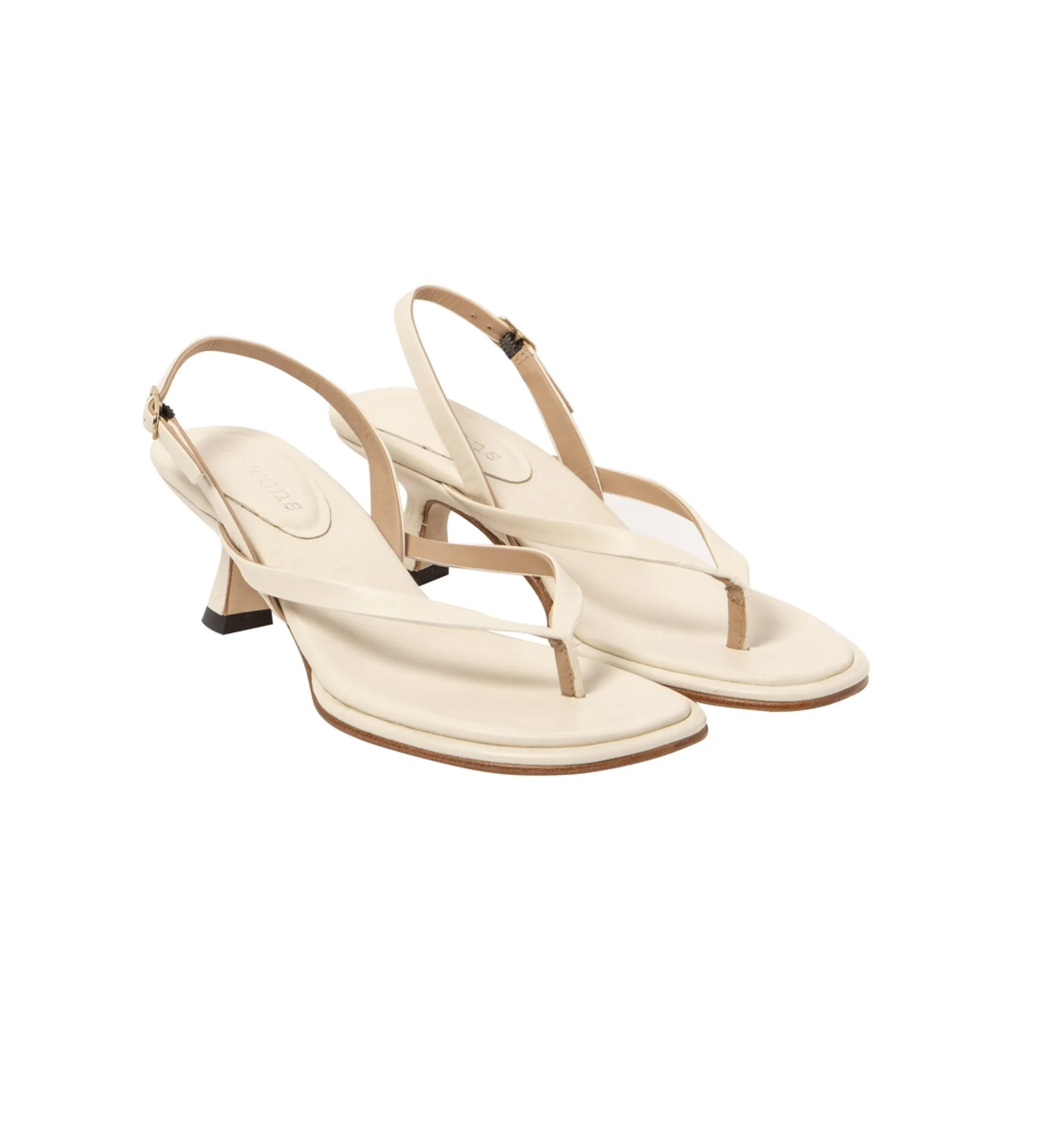 ZAPATOS DE PIEL S3166 BEIGE ALTURA TACóN 6CM