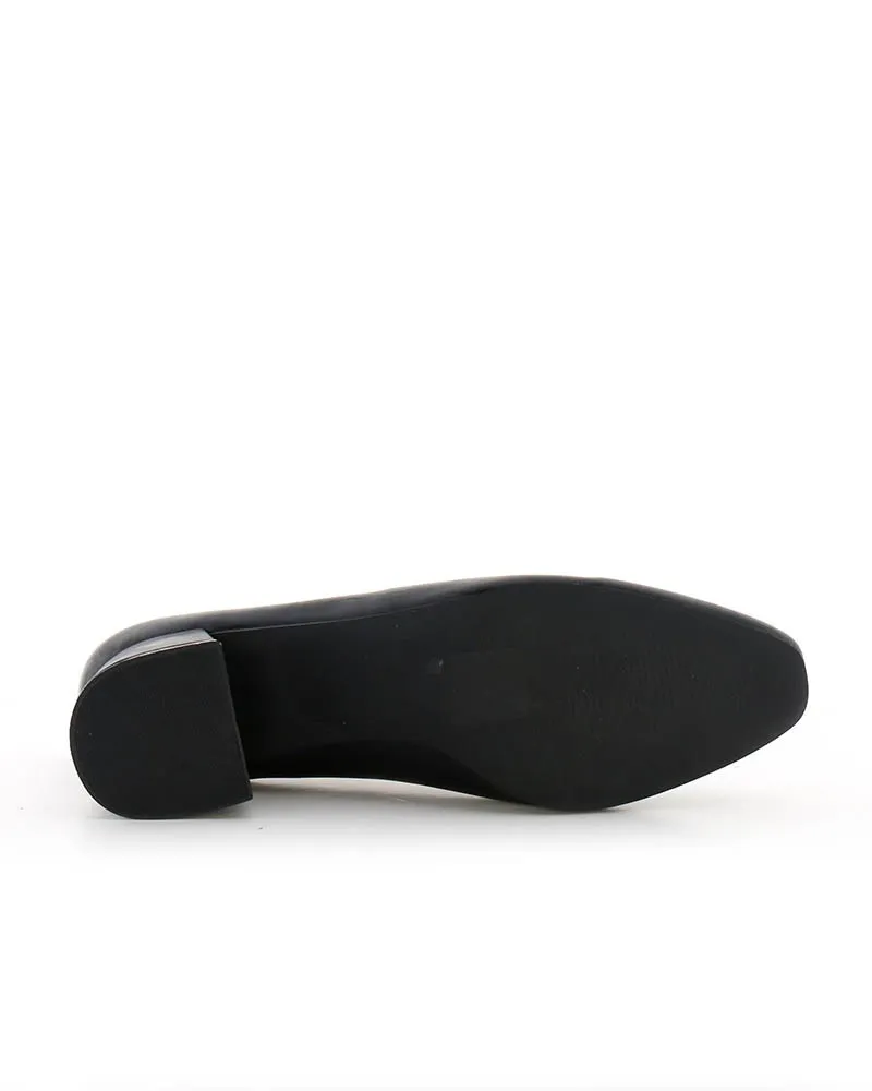 ZAPATOS DE TACON CLASICO NEGRO MANTILLA SEMANA SANTA