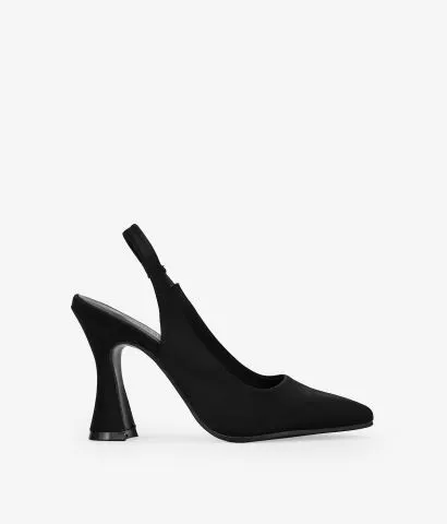 Zapatos de tacón acampanado negros 