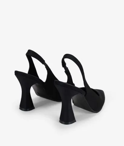 Zapatos de tacón acampanado negros 