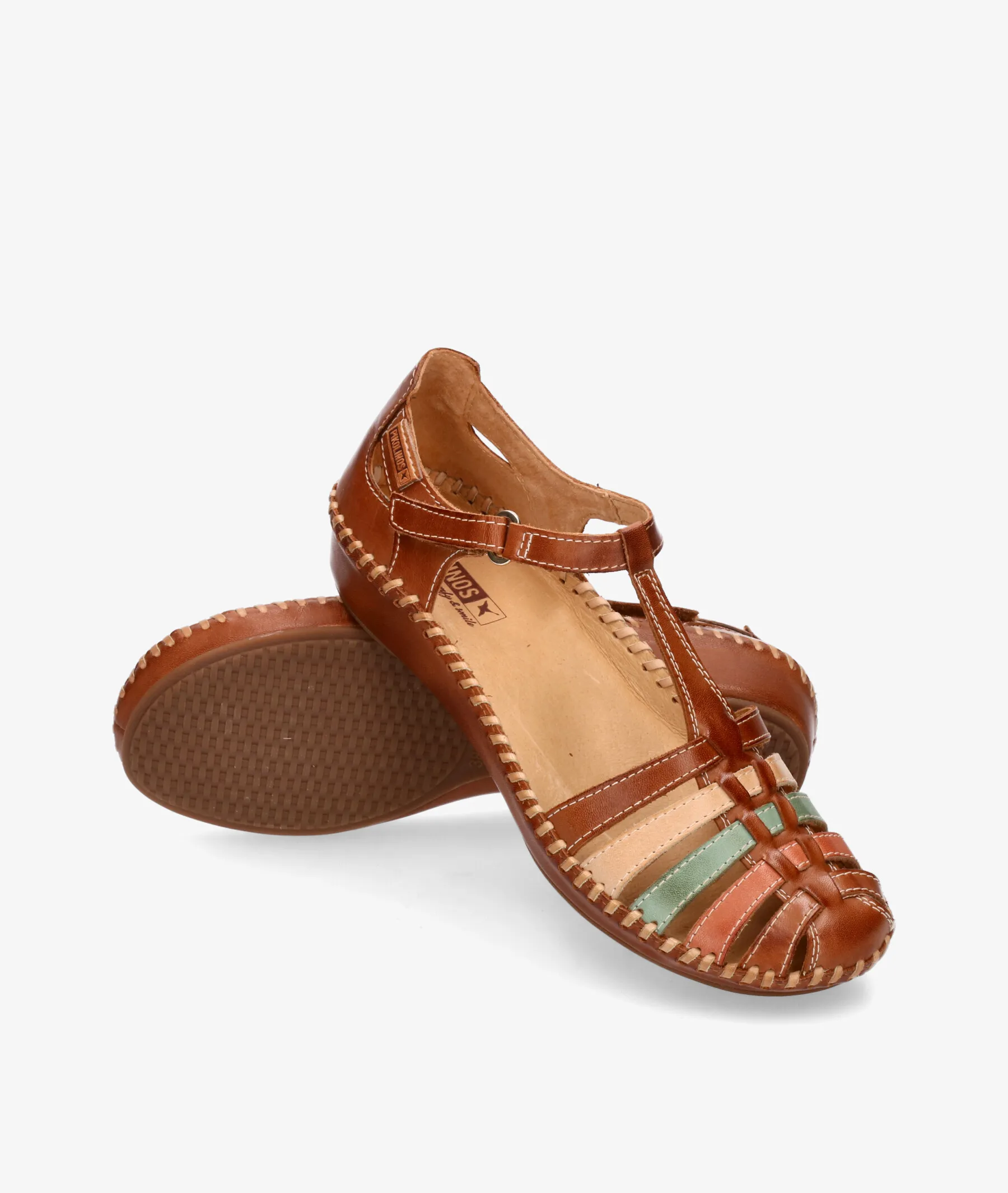 ZAPATOS DE TACóN BAJO PIKOLINOS 6550843 EN CUERO