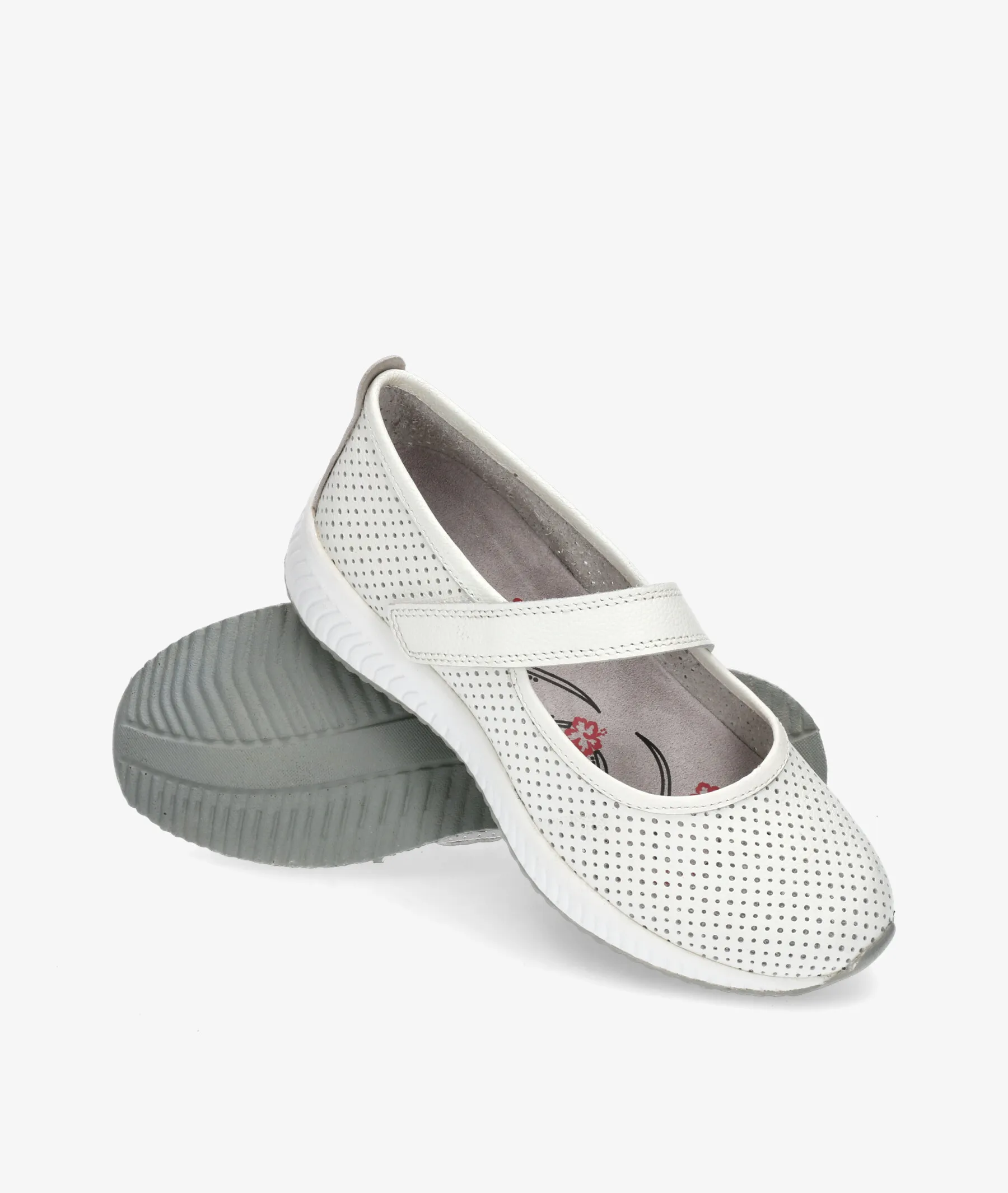 Zapatos de tacón bajo St. Gallen MIAMI en blanco