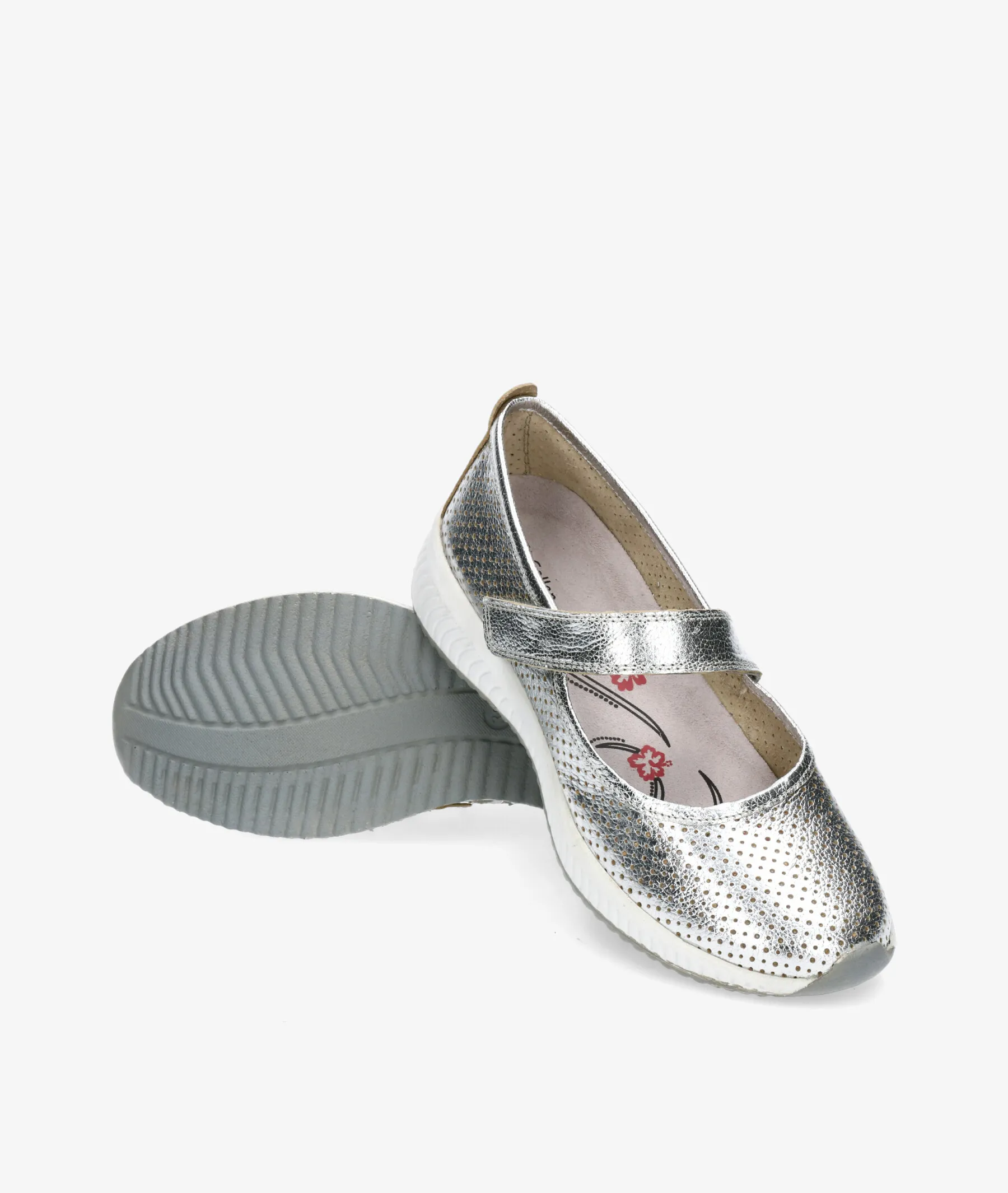 Zapatos de tacón bajo St. Gallen MIAMI en plata