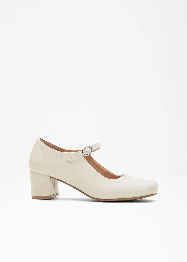 Zapatos de tacón Crema