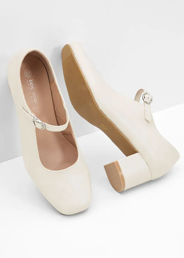 Zapatos de tacón Crema