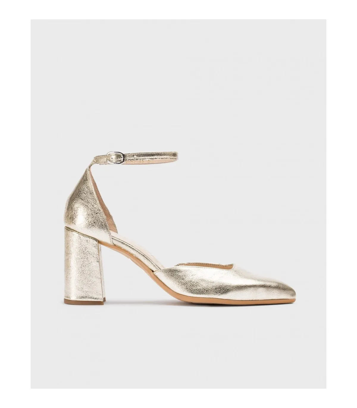 Zapatos de tacón Fátima platino Metalizados