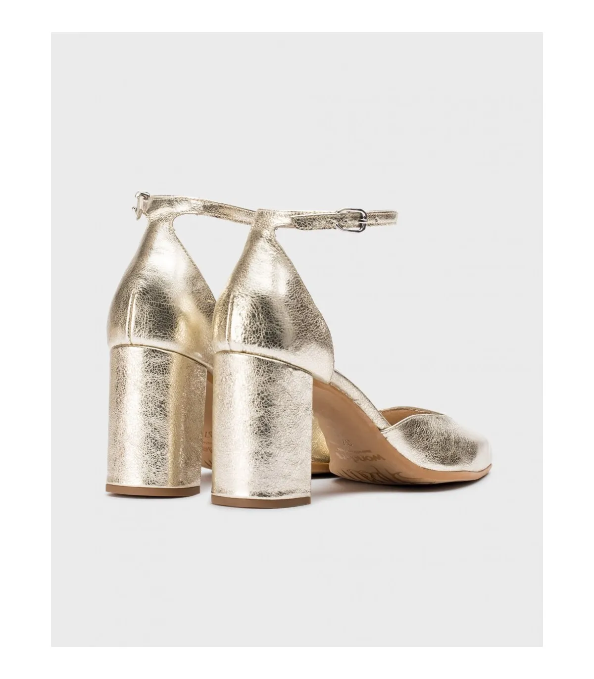 Zapatos de tacón Fátima platino Metalizados