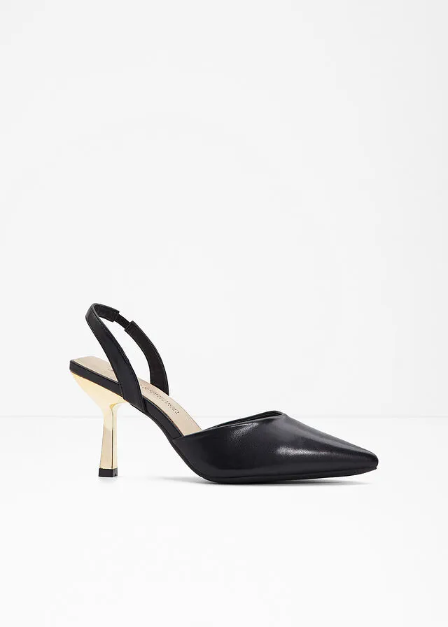 ZAPATOS DE TACóN NEGROORO