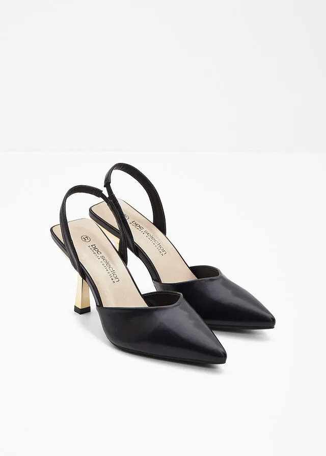 ZAPATOS DE TACóN NEGROORO