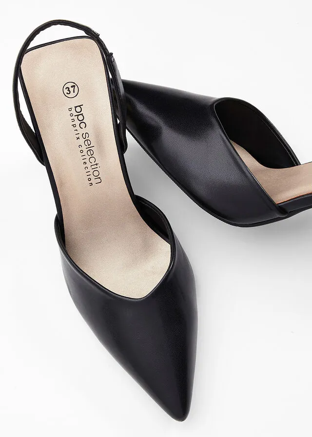 ZAPATOS DE TACóN NEGROORO