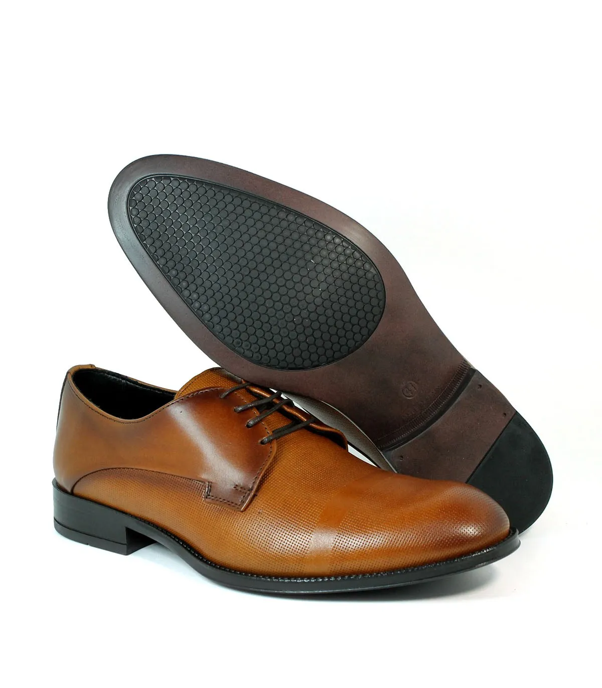 ZAPATOS DE VESTIR PARA HOMBRE BAERCHI 1202 CUERO