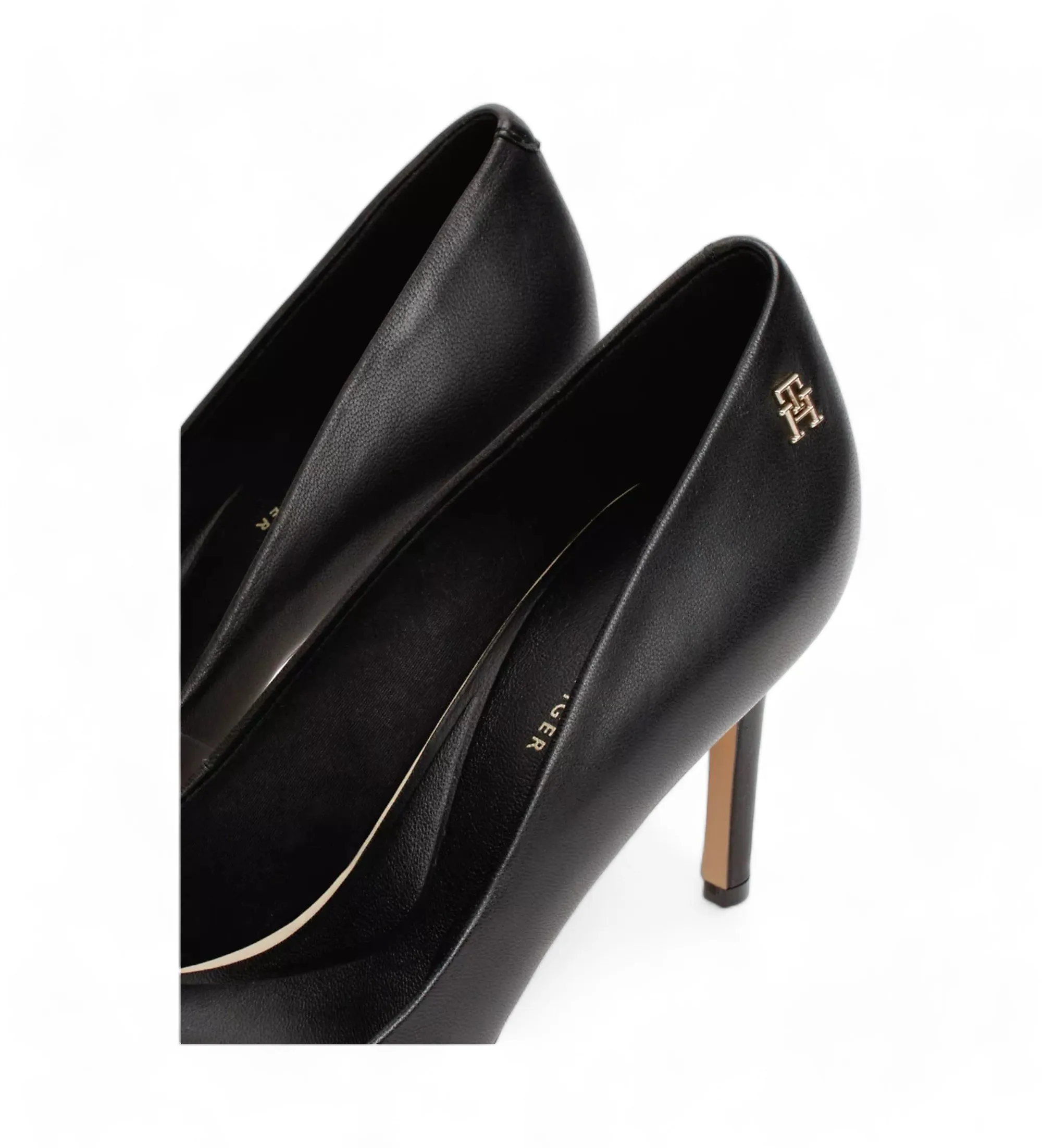 Zapatos Essential de piel con tacón de aguja negro