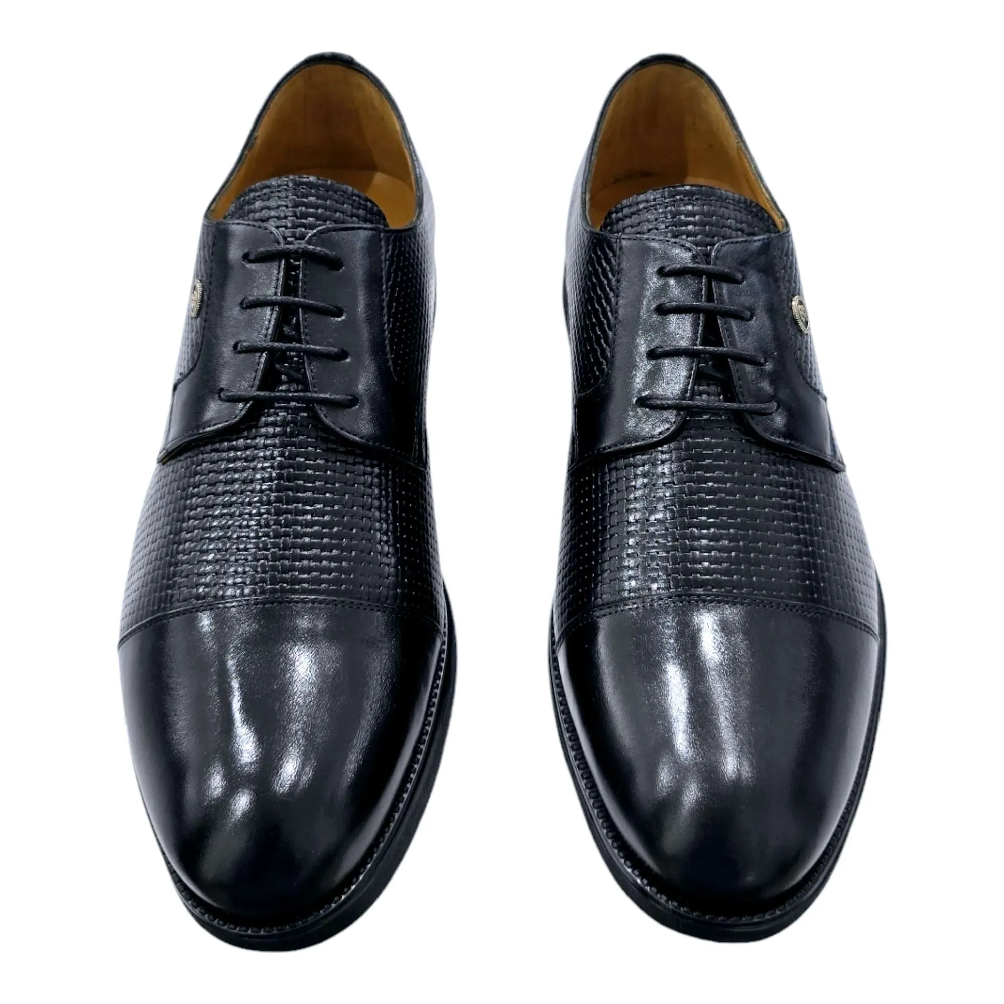 ZAPATOS HOMBRE BLUCHER GRABADA CON PUNTERA NEGRO NEGRO