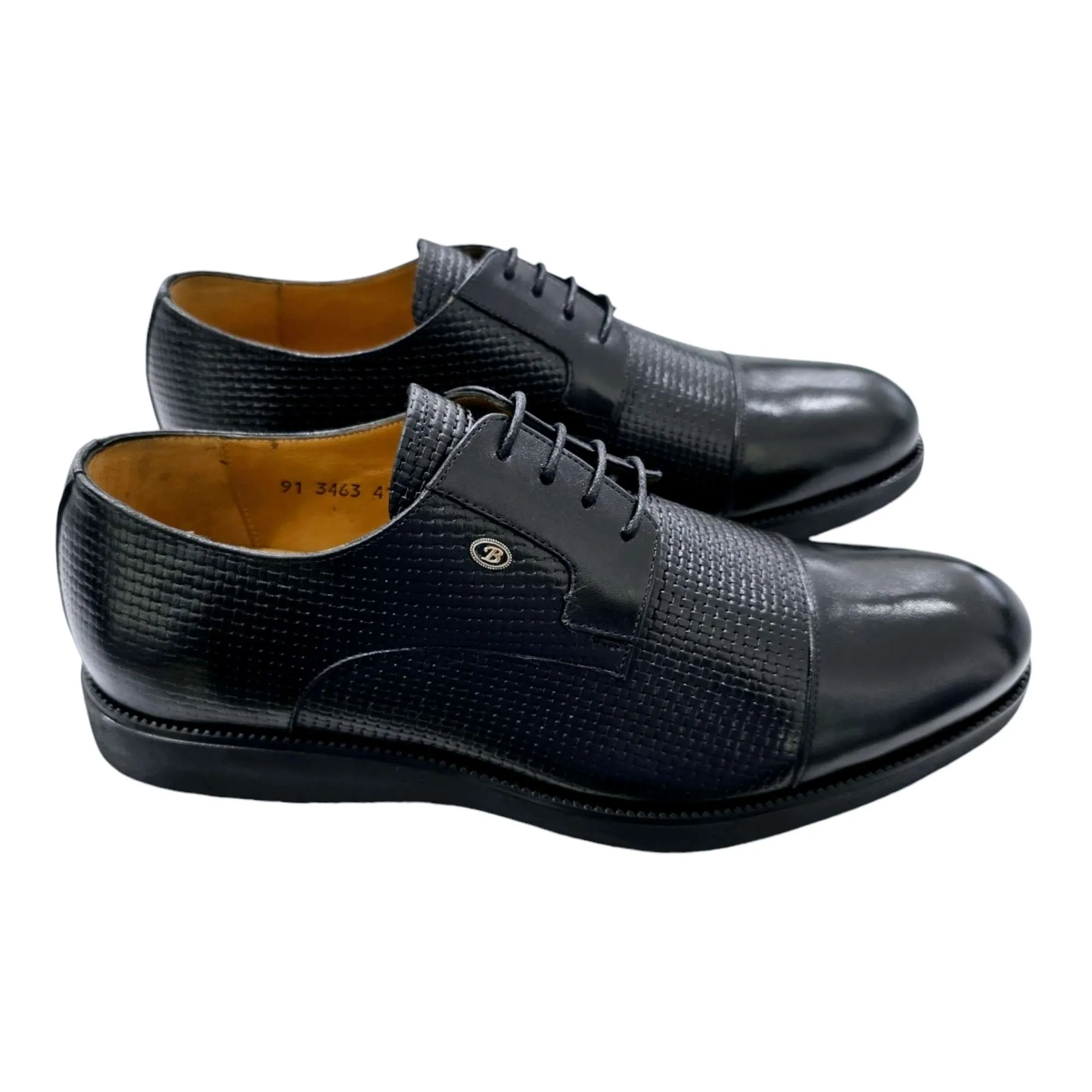 ZAPATOS HOMBRE BLUCHER GRABADA CON PUNTERA NEGRO NEGRO