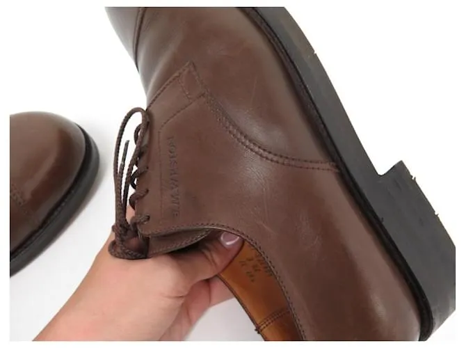 ZAPATOS JM WESTON 541 7.5E 41.5 ZAPATO DERBY PUNTERA DERECHA EN PIEL MARRÓN Castaño 