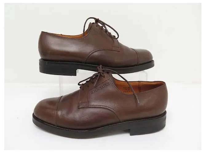 ZAPATOS JM WESTON 541 7.5E 41.5 ZAPATO DERBY PUNTERA DERECHA EN PIEL MARRÓN Castaño 