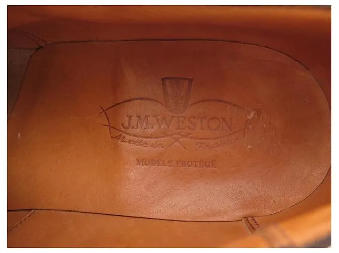 ZAPATOS JM WESTON 541 7.5E 41.5 ZAPATO DERBY PUNTERA DERECHA EN PIEL MARRÓN Castaño 