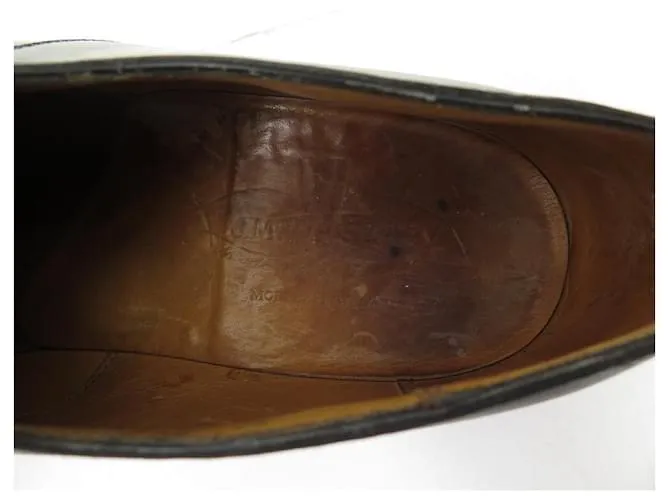 ZAPATOS JM WESTON 598 CAZA MEDIA DERBY 7.5D 41.5 Zapatos de cuero negro 