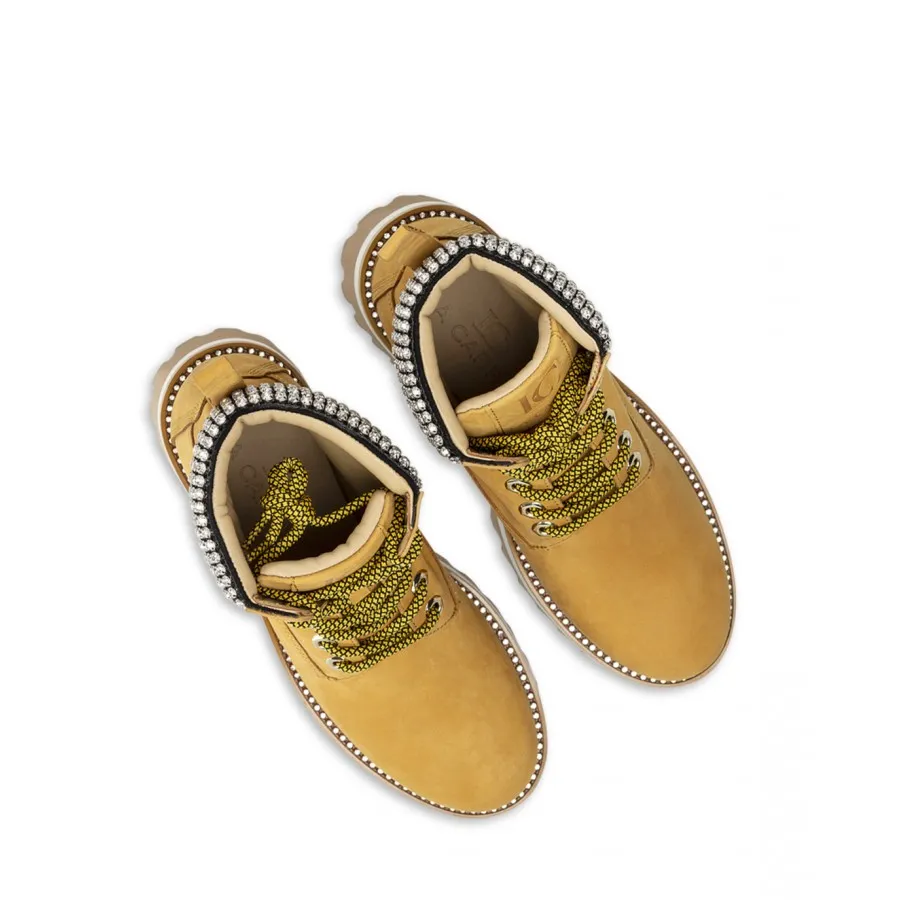 Zapatos Mujeres Botines LA CARRIE 612 208 10 Yellow Cuero Amarillo