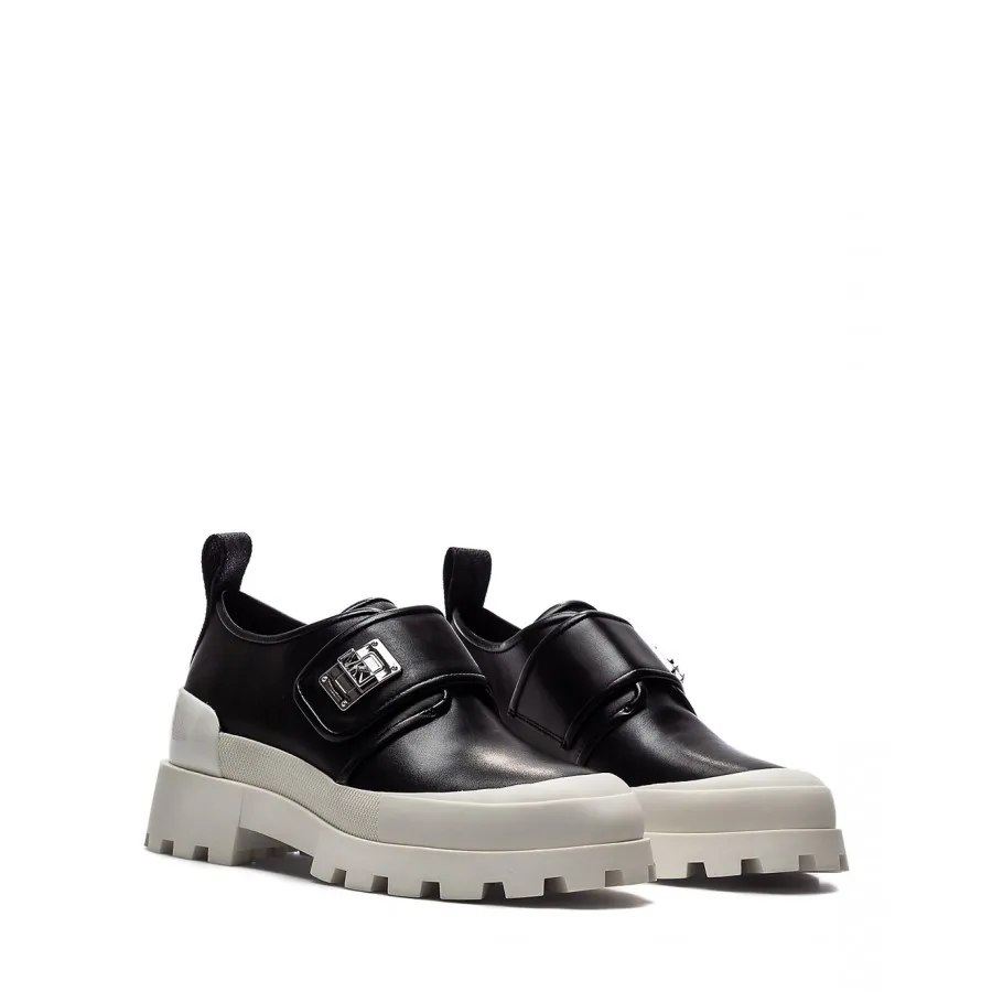 Zapatos Mujeres Mocasines MICHAEL KORS Padma Strap Loafer Blk Wht Negros