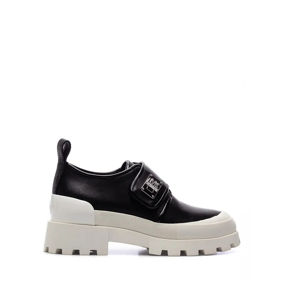 Zapatos Mujeres Mocasines MICHAEL KORS Padma Strap Loafer Blk Wht Negros