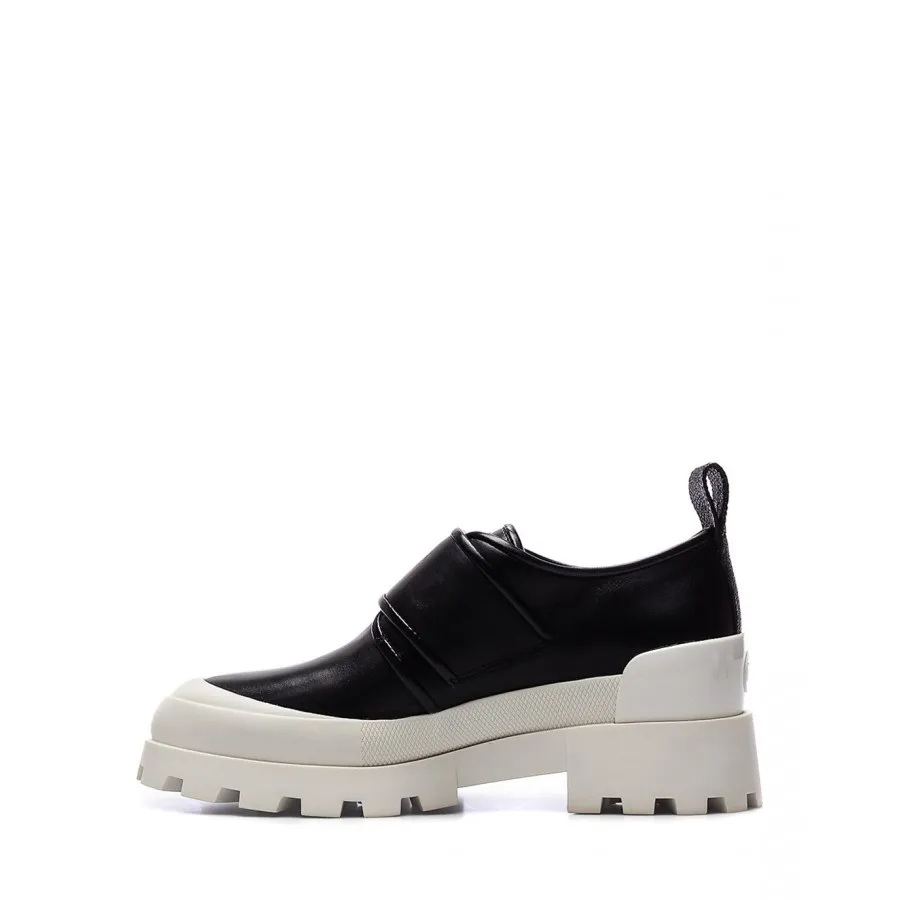 Zapatos Mujeres Mocasines MICHAEL KORS Padma Strap Loafer Blk Wht Negros