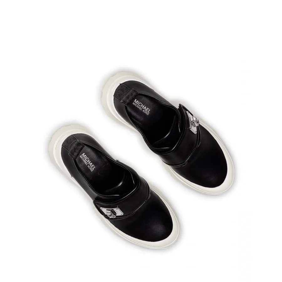 Zapatos Mujeres Mocasines MICHAEL KORS Padma Strap Loafer Blk Wht Negros